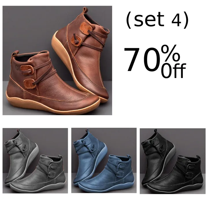 (End-of-season Sale 70%) Women'S Vintage Casual Short Ankle Boots