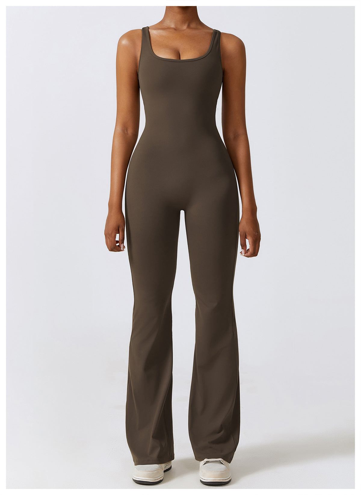 FLARE SCRUNCH JUMPSUIT