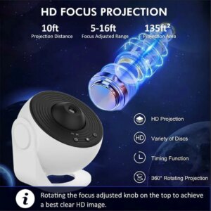 Galaxy Projector Starry Sky 360Â° Rotate