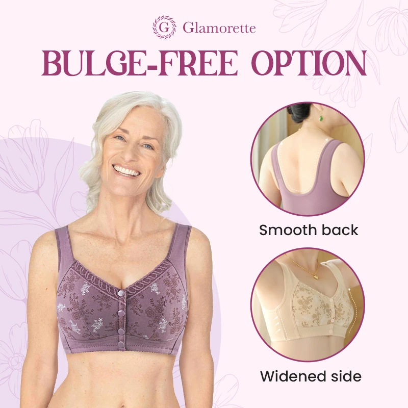 Glamorette – LAST DAY SALE 80% – Cotton Front Closure Bra