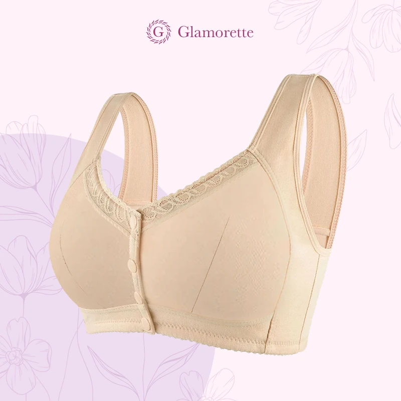 Glamorette - LAST DAY SALE 80% - Cotton Front Closure Bra