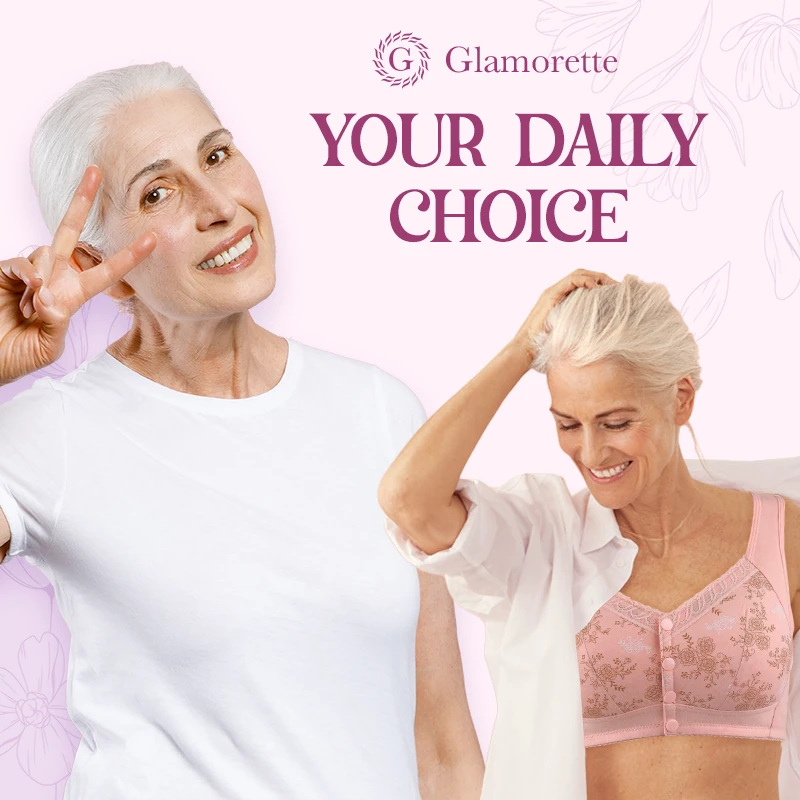 Glamorette - LAST DAY SALE 80% - Cotton Front Closure Bra