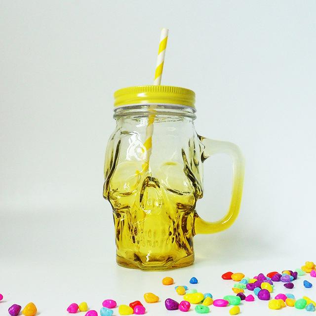 Gothic Skull Mason Jar (Glass)