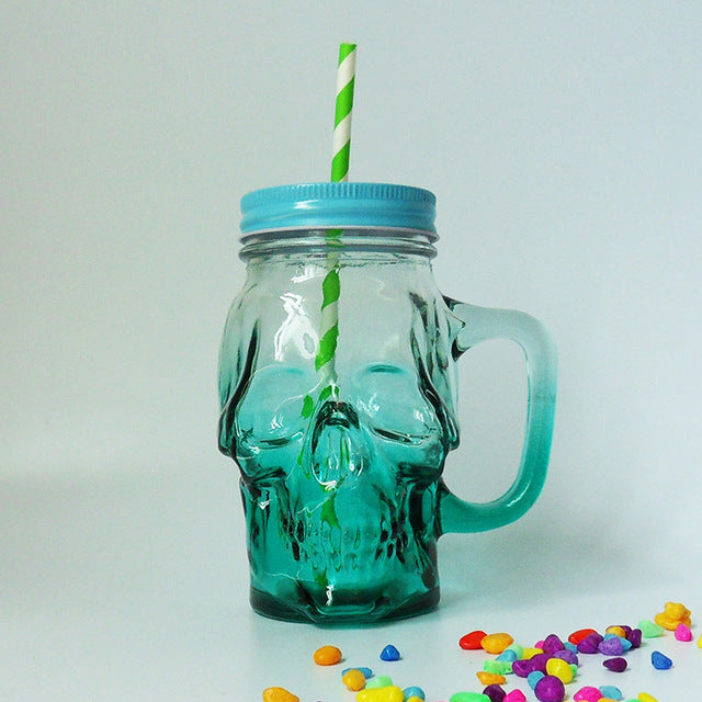 Gothic Skull Mason Jar (Glass)