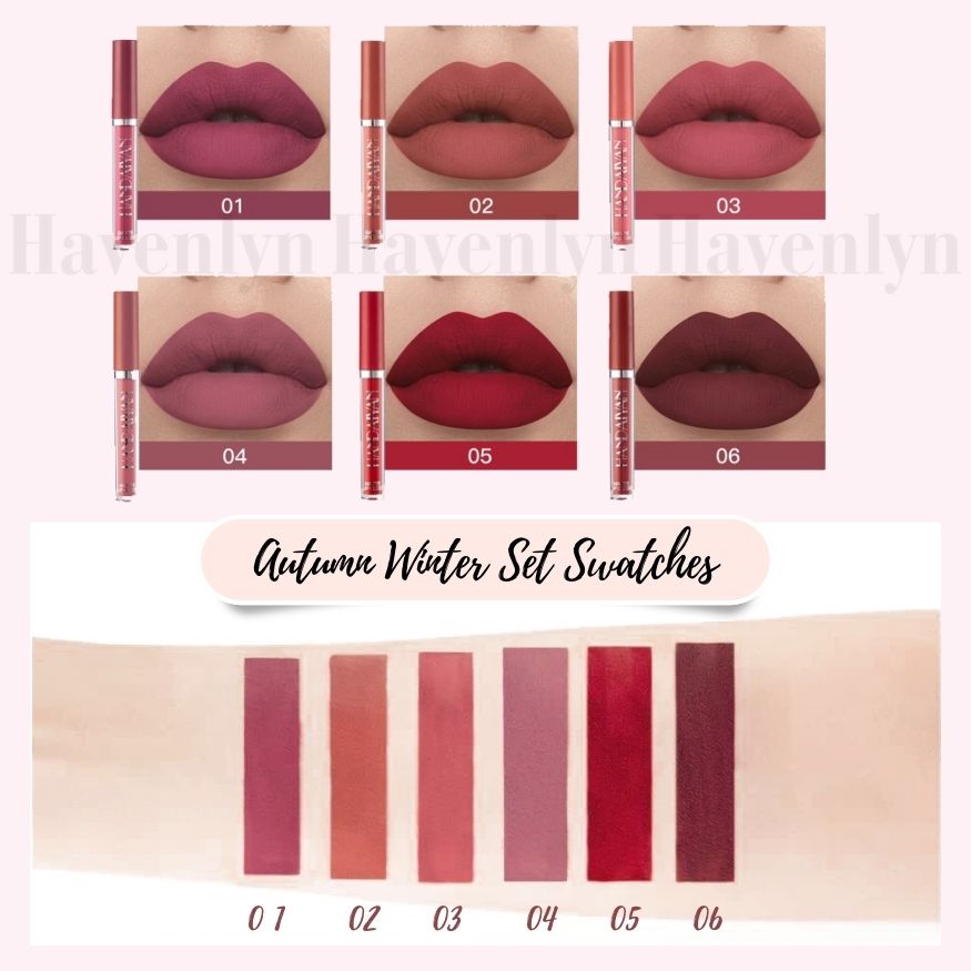 Havelyn Everlasting Liquid Lipstick Matte (Set of 6)