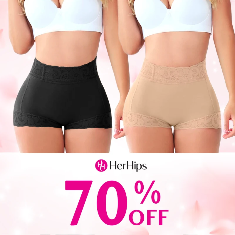 HerHips - Lace High Waist Tummy Control Panties