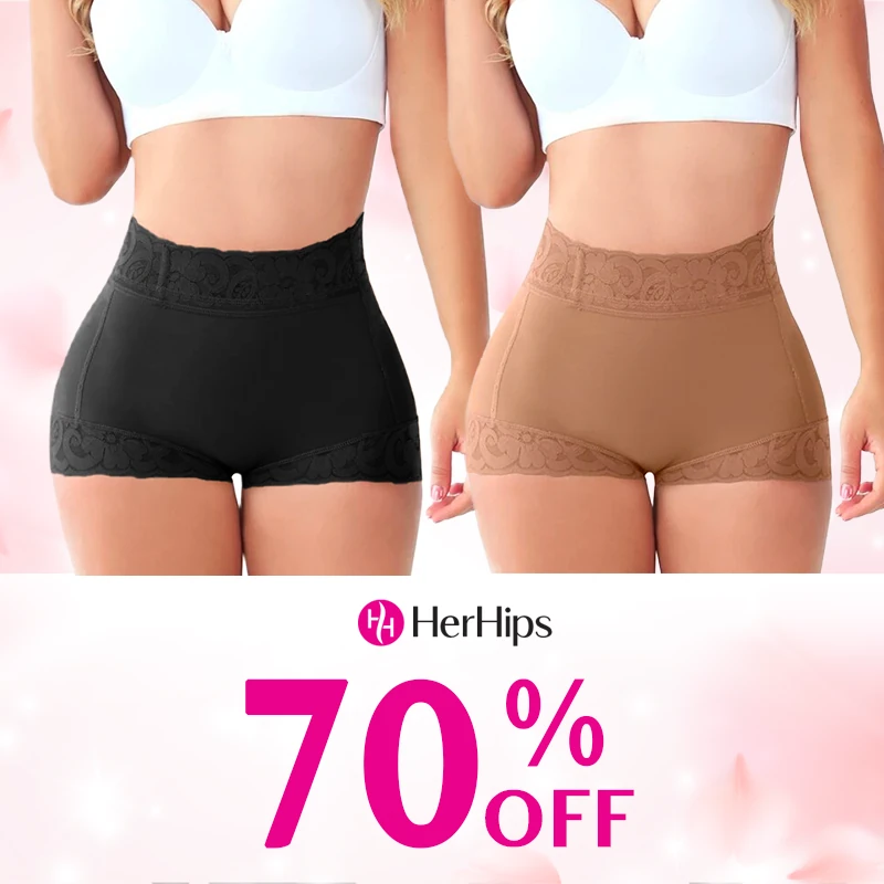 HerHips - Lace High Waist Tummy Control Panties