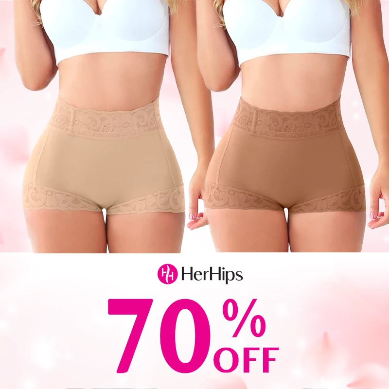 HerHips - Lace High Waist Tummy Control Panties