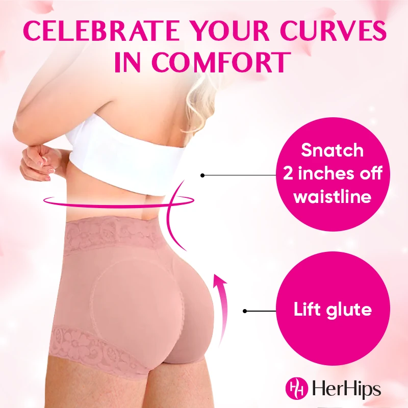 HerHips - Lace High Waist Tummy Control Panties