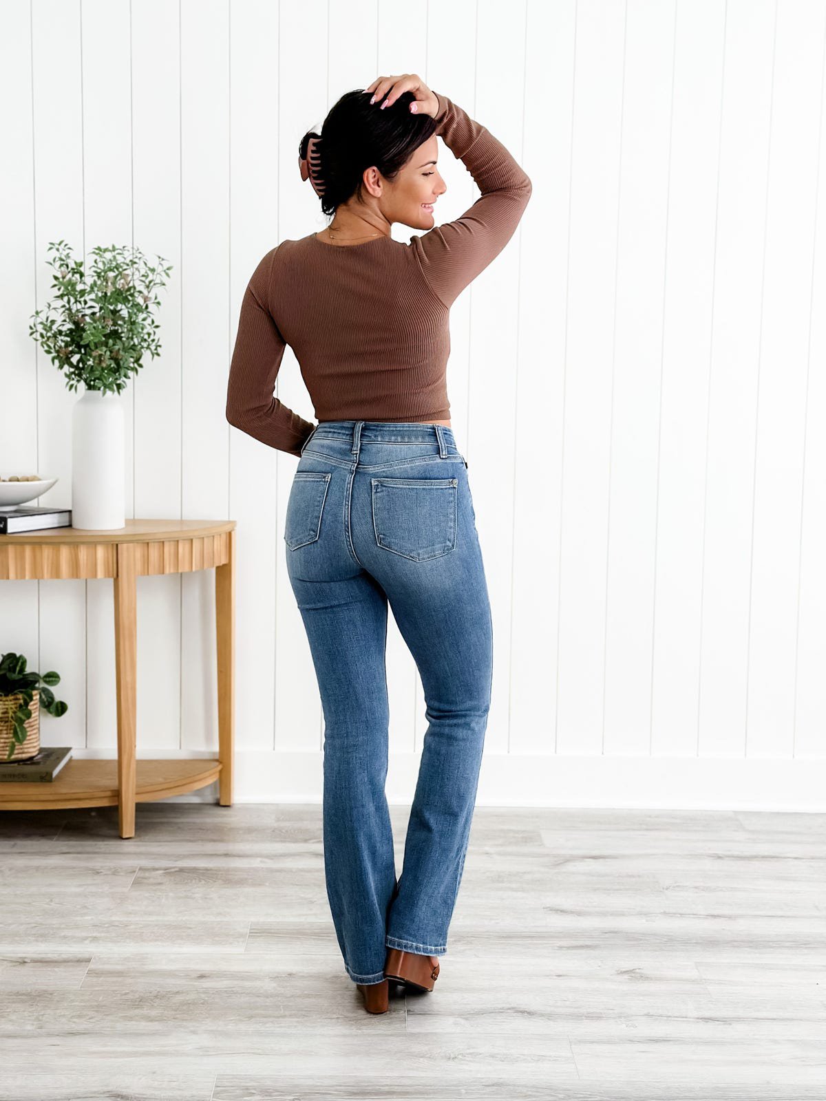 Anon-bear Holy Grail Tummy Control Bootcut Jeans