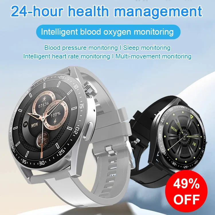 Hot Sale 49% - Painless blood sugar health monitoring smart Bluetooth talking watch