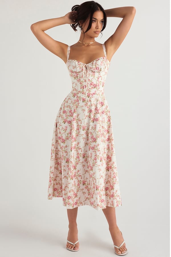 Hot Sale 49% OFF - CARMEN PRINT BUSTIER SUNDRESS