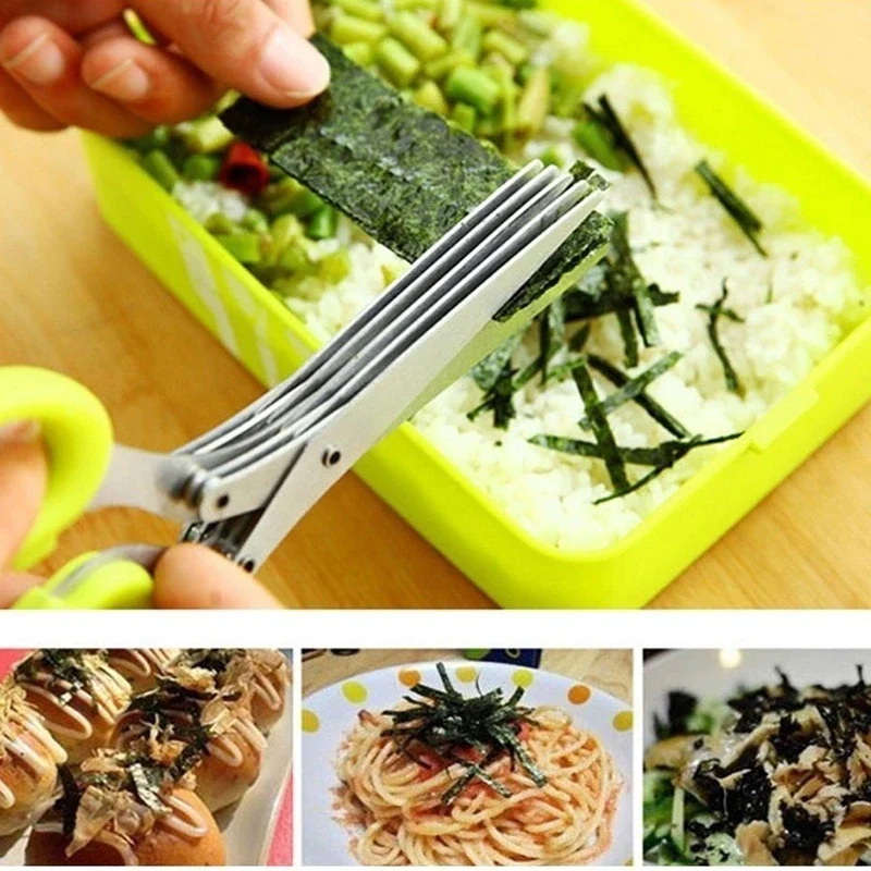 (Hot Sale-50% Off) 5 Blade Kitchen Salad Scissors