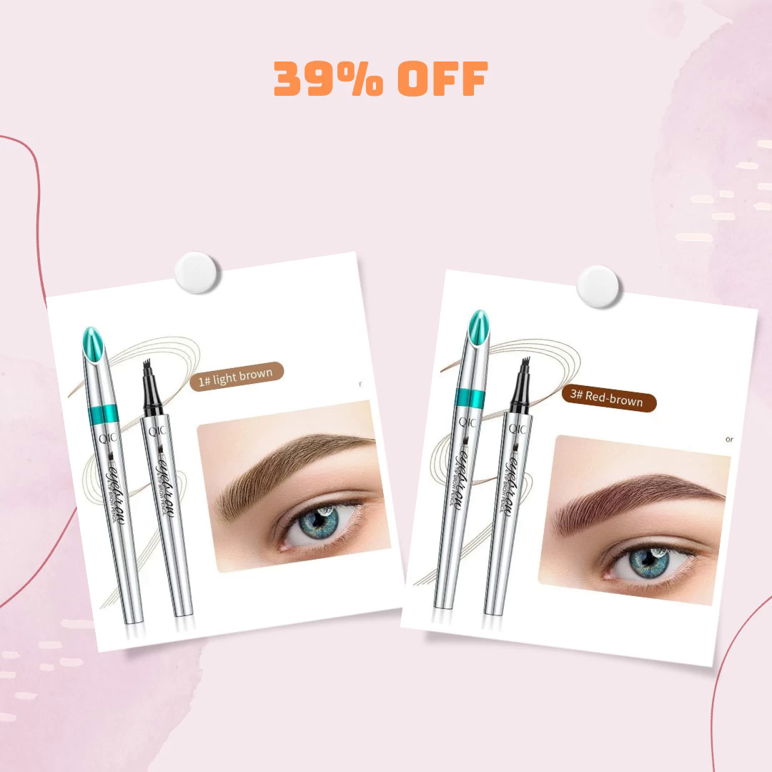 pickedy - 3D Waterproof Microblading Eyebrow Pen 4 Fork Tip Tattoo Pencil