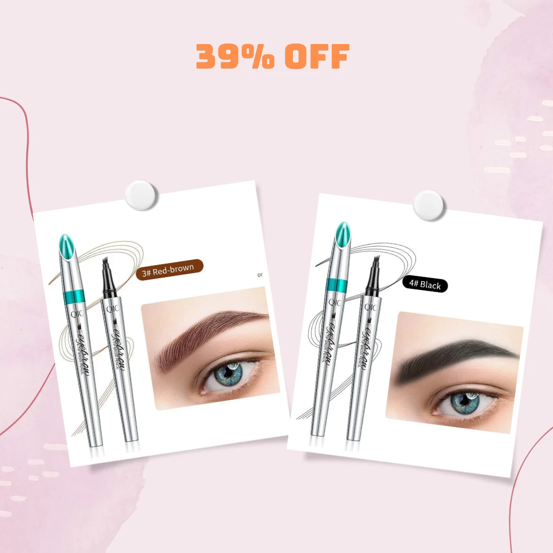 pickedy - 3D Waterproof Microblading Eyebrow Pen 4 Fork Tip Tattoo Pencil