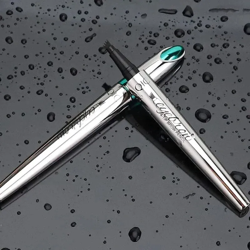 Hot Sale -59% OFF 3D Waterproof Microblading Eyebrow Pen 4 Fork Tip Tattoo Pencil