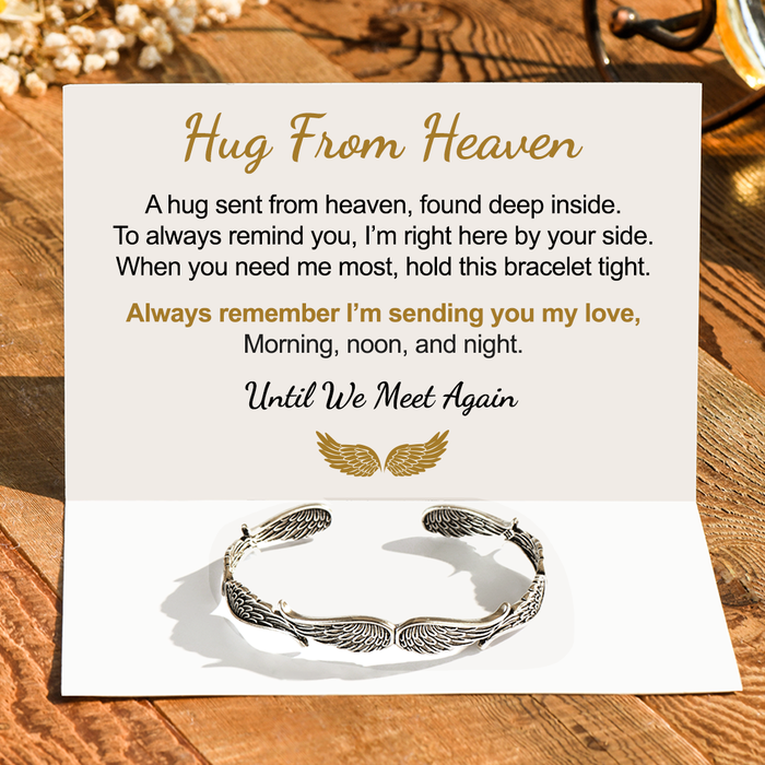 Hug From Heaven Angel Wings Vintage Style Bracelet