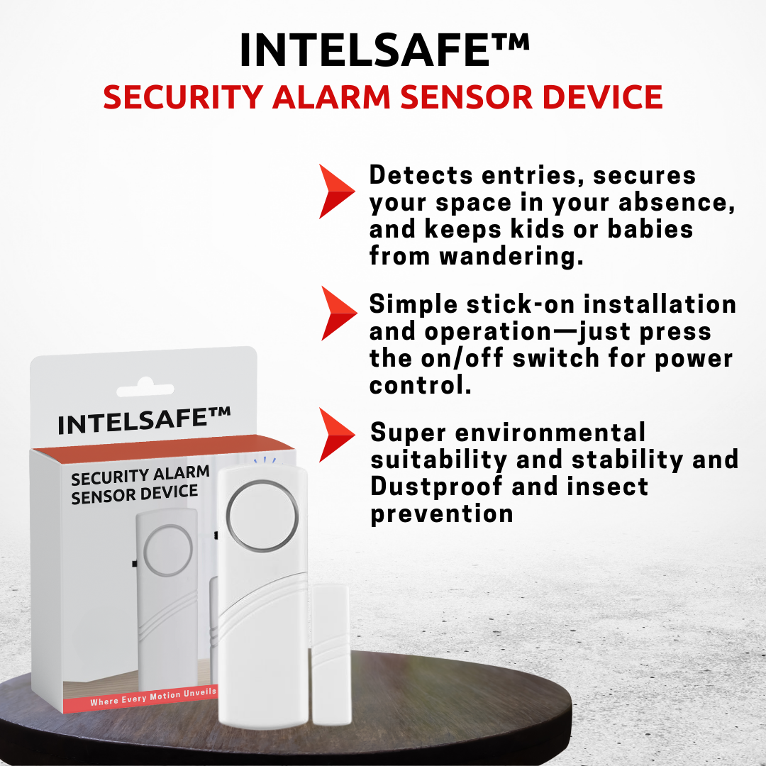 IntelSafe Security Alarm Sensor Device