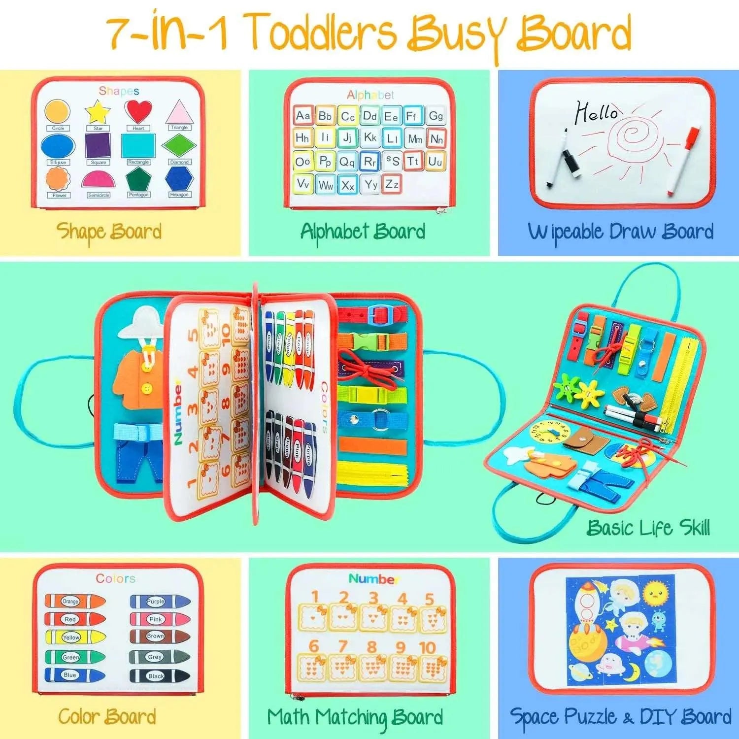 Kids-Trove Travel Busy Montessori Board