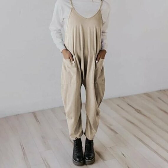 LAST DAY 49% OFF - Wide Leg Jumpsuit with Pockets