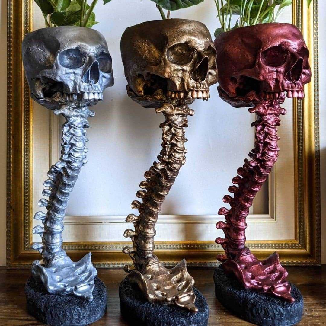 LAST DAY 70% OFF – Skeleton Spine Stand Planter