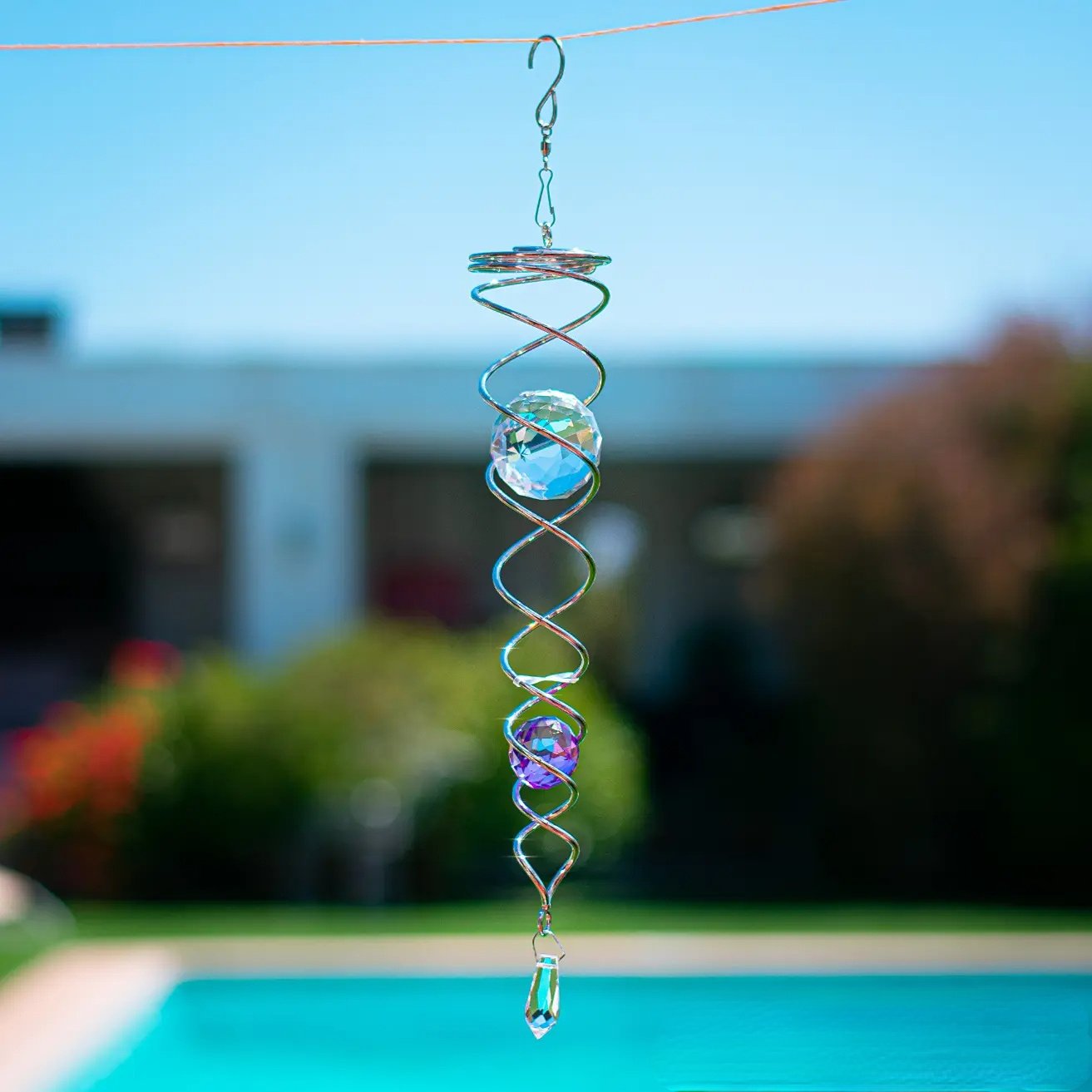 Last Day Promotion-49% OFF - Gazing Ball Spiral Tail Wind Spinner Stabilizer