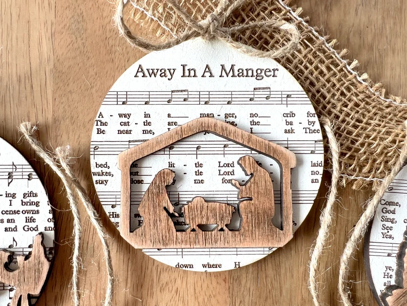 Last Day Promotion 50% OFF - Music Sheet Nativity Ornament