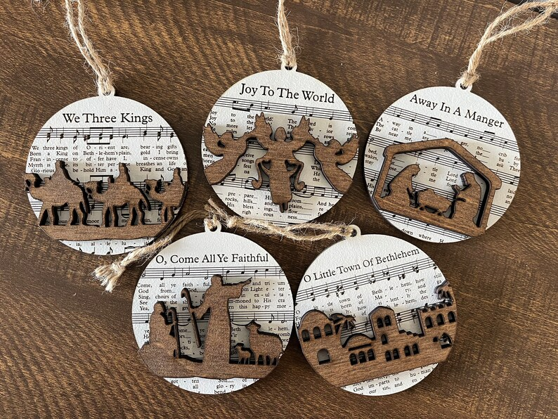 Last Day Promotion 50% OFF - Music Sheet Nativity Ornament