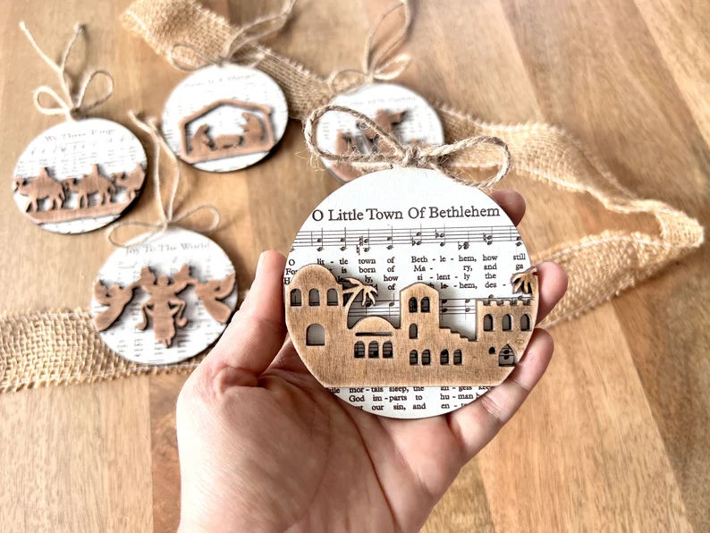 Last Day Promotion 50% OFF - Music Sheet Nativity Ornament