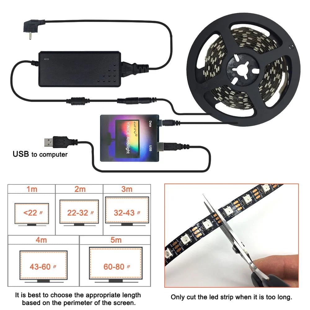 Limited Time 49% Off! - TV PC Dream Screen USB LED Strip