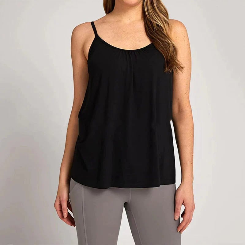 Loose-fitting Tank Top With Built-in Bra