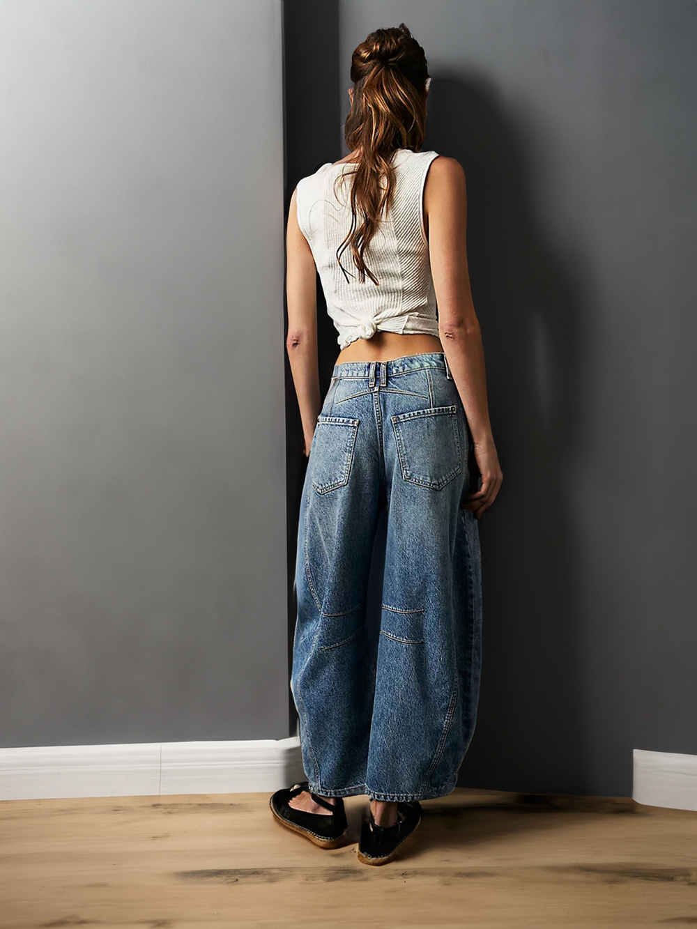 Lucky You Mid-Rise Barrel Jeans