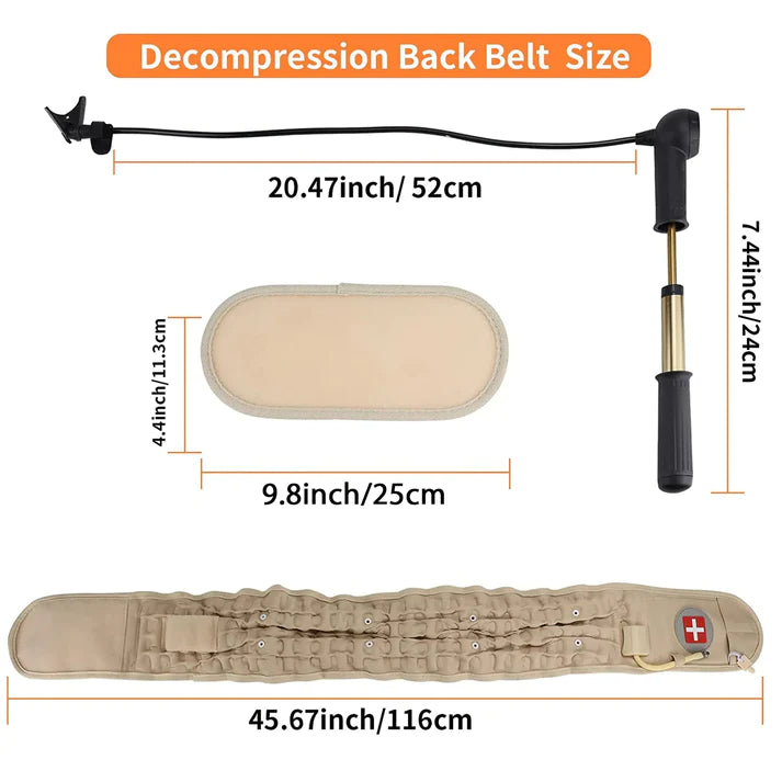 Lumbar Back Belt with Decompression and Posture Corrector