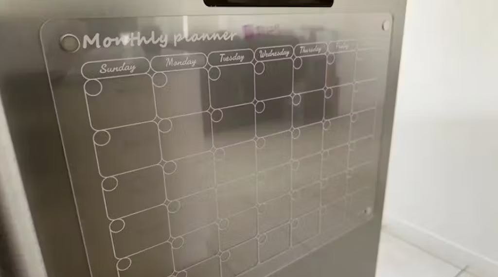 Task Master - Magnetic Acrylic Calendar & Planner