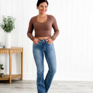 Mikared Holy Grail Tummy Control Bootcut Jeans