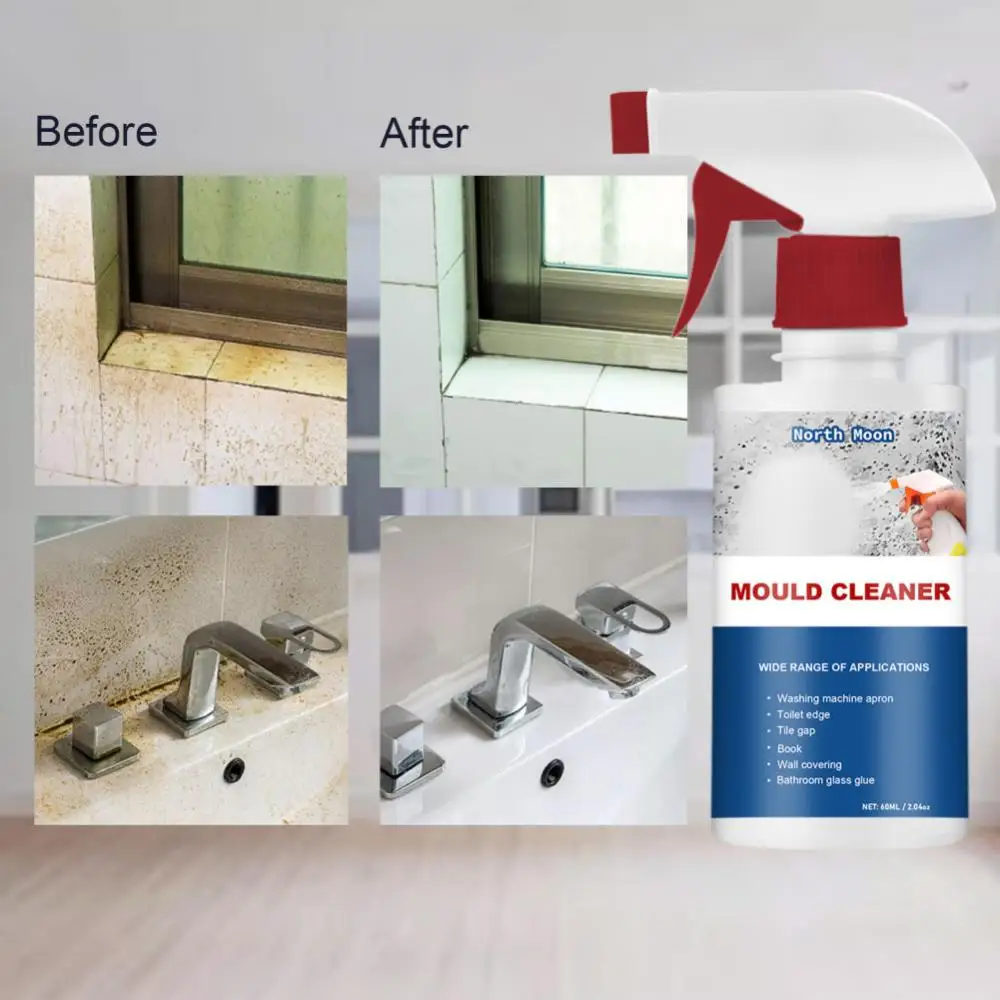 Mildew Removal Spray Bathroom Tile Walls Ceiling Prevention Mold Deodorizing Stain Remove Decontaminate Household Mildew Cleaner