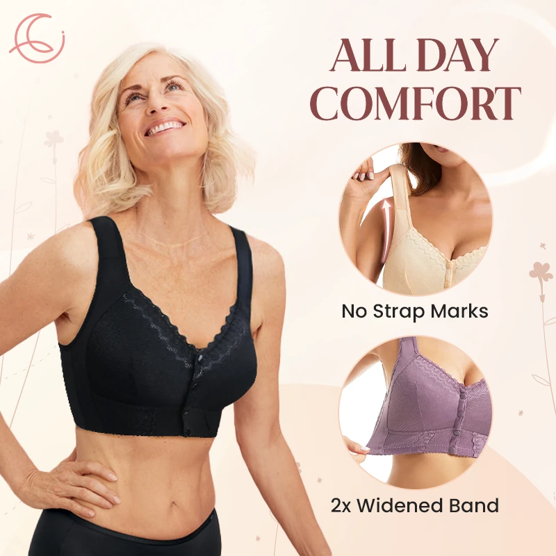 Moona Bra - Front Closure Breathable Bra for Seniors