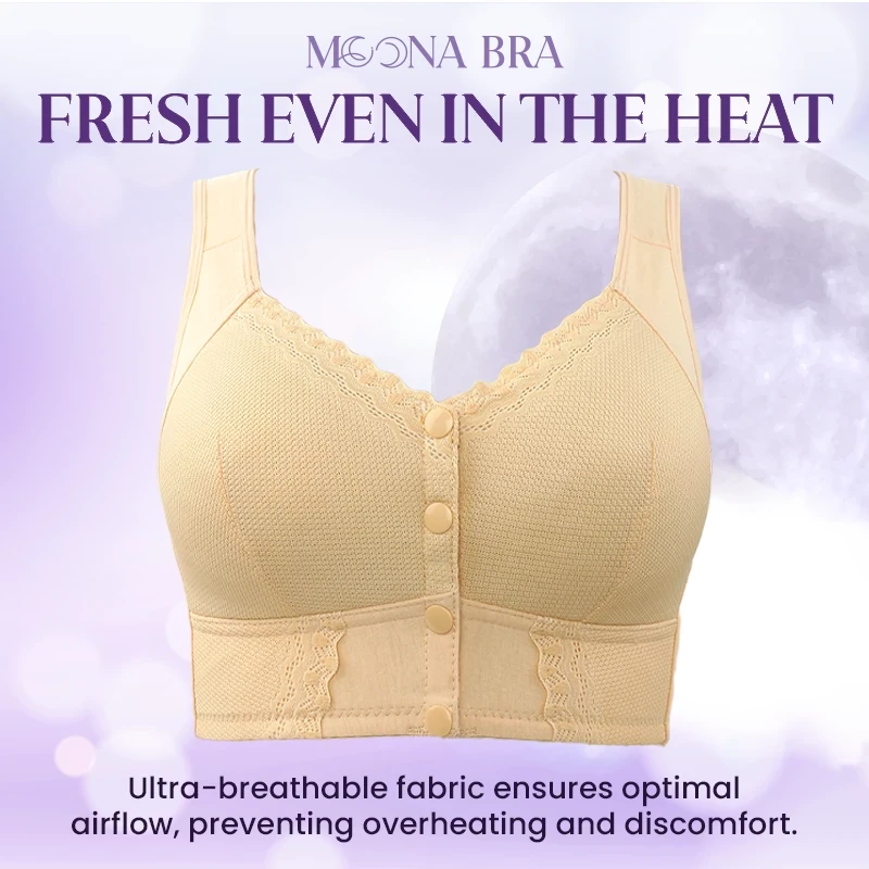 Moona Bra - LAST DAY SALE 80% OFF - Front Closure Breathable Bra for Seniors