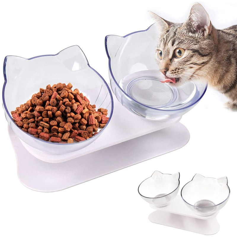 Orthopedic Double Cat Bowl With Raised Stand