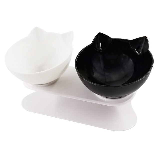 Orthopedic Double Cat Bowl With Raised Stand