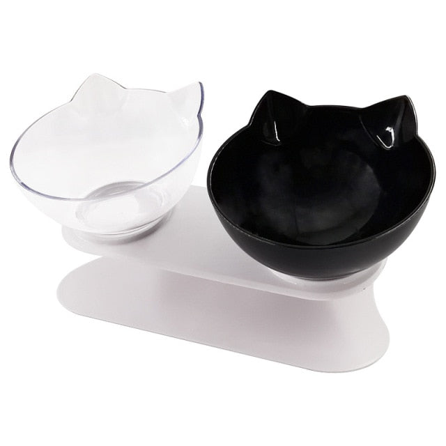 Orthopedic Double Cat Bowl With Raised Stand