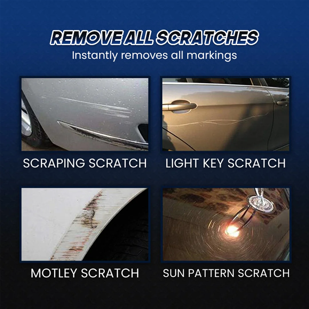 Paint scratch repair, cleaning, decontamination, polishing and brightening coating agent