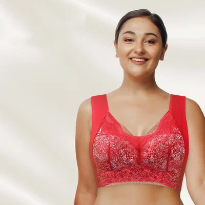 Plus Size Seamless Push Up Wireless Bra