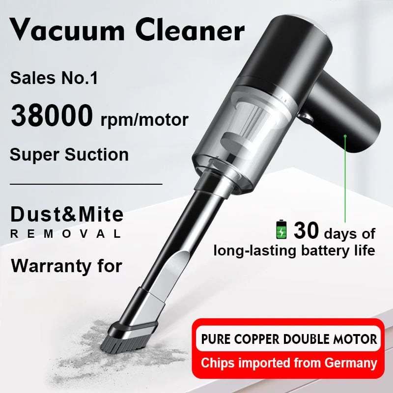 Powerful Wireless Car Vacuum Cleaner