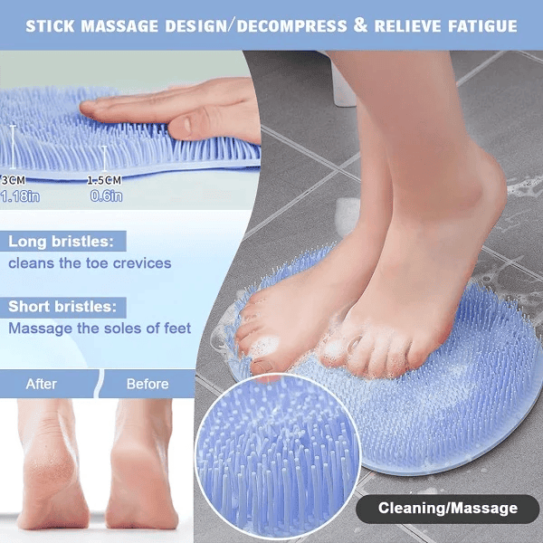 Shower Foot & Back Scrubber Massage Pad