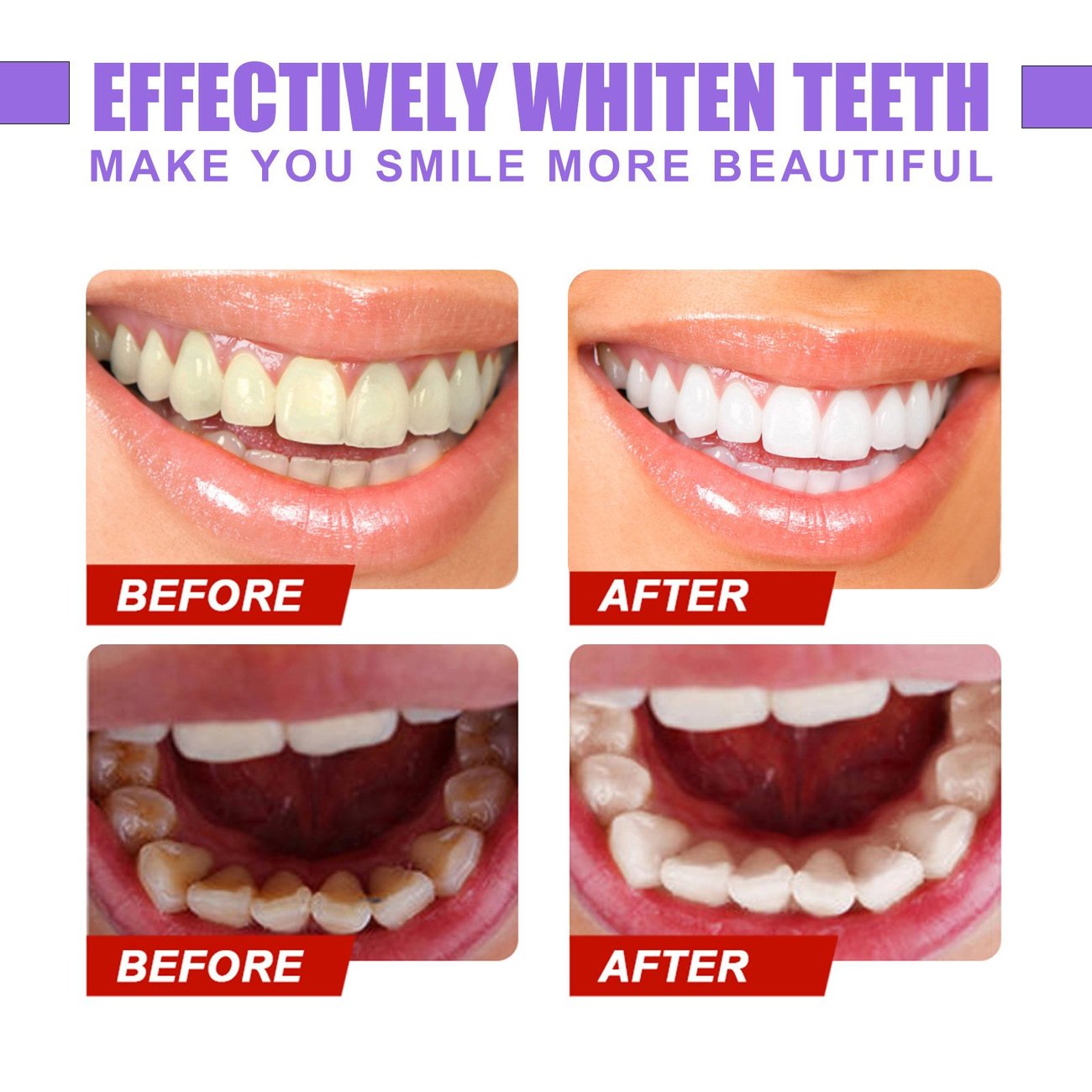 SMILEKIT New V34 Series Toothpaste Purple Colour Corrector