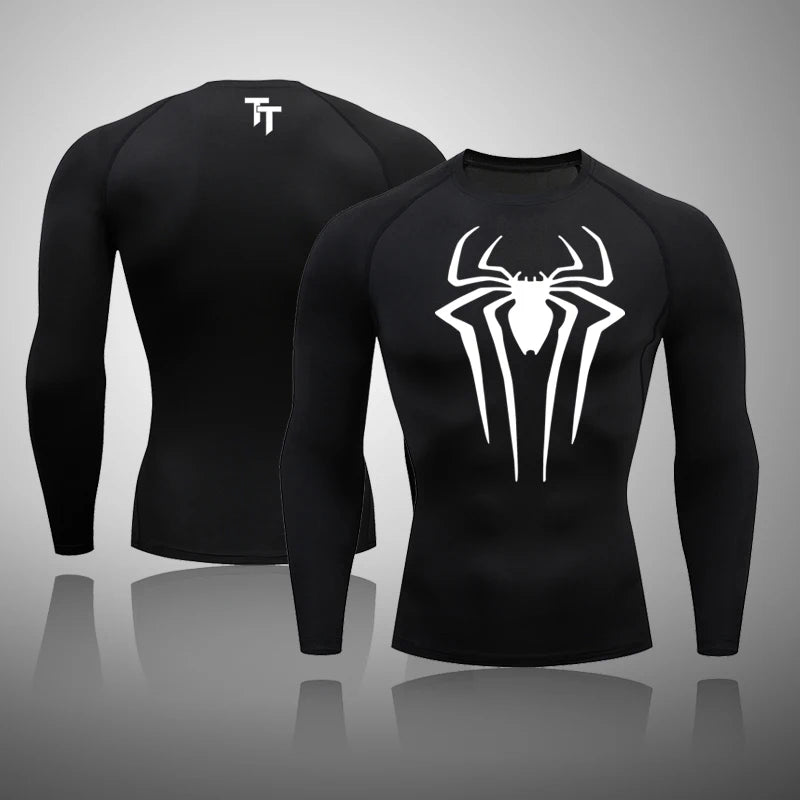 Spider Compression Shirt Long Sleeve