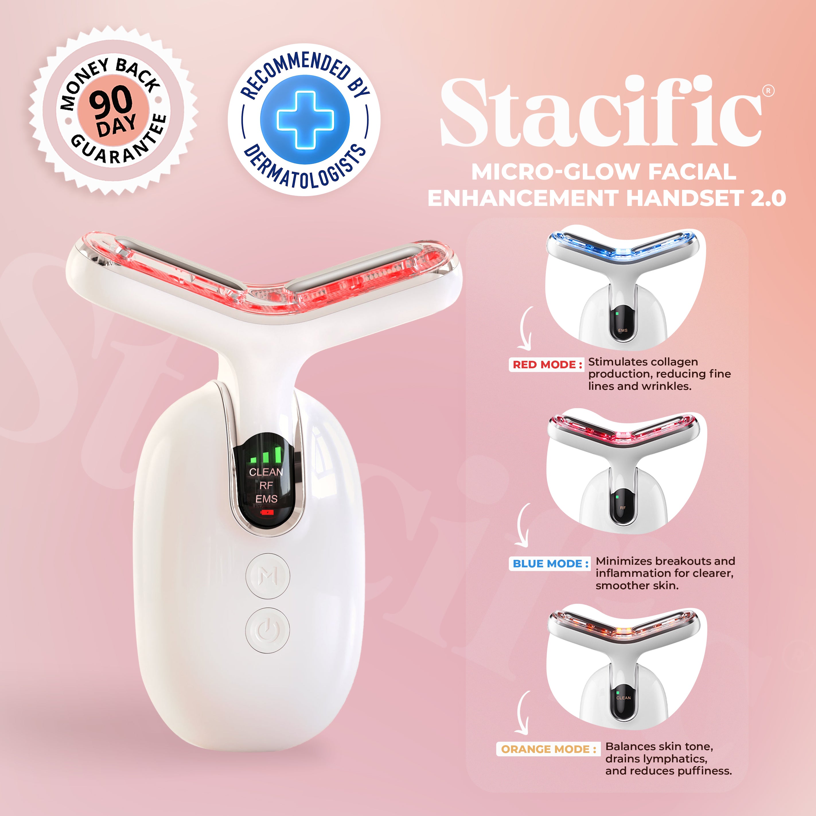 Stacific Pro 2.0 - Micro-Glow Facial Enhancement Handset