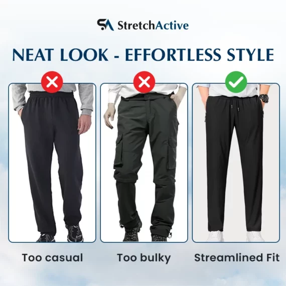StretchActive - Unisex Ultra Stretch Quick Drying Pants