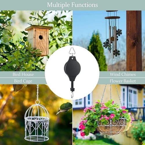 Summer promotion discount - Plant Pulley Set For Garden Baskets Pots, Birds Feeder